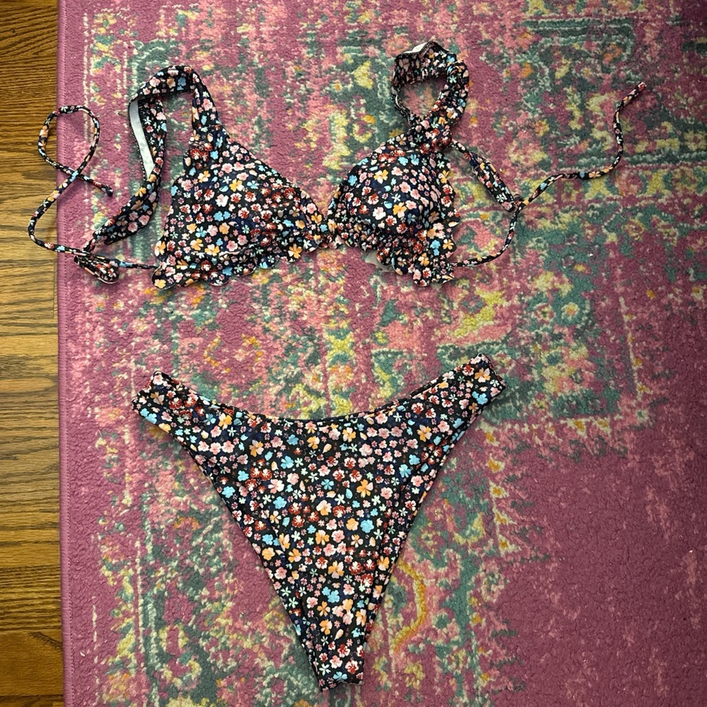 Shein Floral Bikini Set